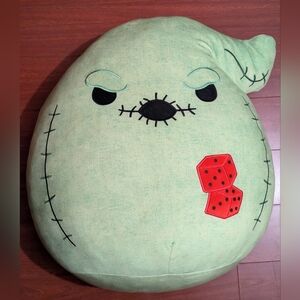 Green Plush Pillow with Red Dice Oogie Boogie Nightmare Before Christmas Xl